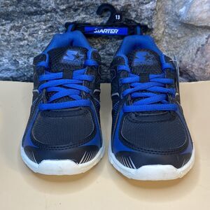 Starter Kids Youth Shoes Size 13 Black Royal Blue Sneakers Athletic Running